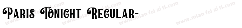 Paris Tonight Regular字体转换
